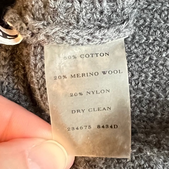 Ann Taylor Petite Gray XS 3/4 Sleeve Cowl/Turtleneck Sweater - Picture 11 of 12